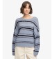 Superdry Jersey Slouchy Brushed Stripe azul claro