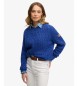 Superdry Maglia a trecce blu morbida