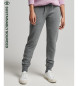 Superdry Jogger bordado com o logtipo Vintage em cinzento