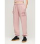 Superdry Sprane spodnie jogger w stylu vintage, różowe