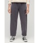 Superdry Granatowe spodnie joggery w stylu vintage