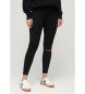 Superdry Legging met hoge taille Sportswear zwart