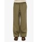 Superdry Pantalón de Lino verde