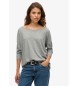 Superdry Grey long sleeve knitted T-shirt