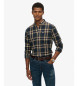 Superdry Camisa Lumberjack azul-marinho