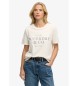 Superdry Camiseta Luxe blanco crema