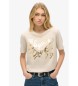 Superdry T-shirt Luxe beige