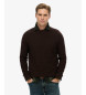 Superdry Camisola castanha escura de textura leve Superdry Camisola castanha escura de textura leve