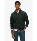 Superdry Merchant Quarter zip hoodie black