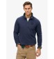 Superdry Merchant Quarter navy zip-up sweatshirt