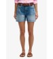 Superdry Short Mid Rise bleu
