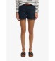 Superdry Short Mid Rise Linen azul marino