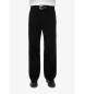 Superdry Medium-waisted wide-leg corduroy trousers black