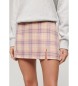 Superdry Pink checkered mini skirt