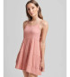 Superdry Mini-robe de plage à bretelles rose