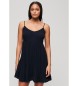 Superdry Mini beach dress with navy straps