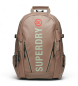 Superdry Mochila de lona castanha esverdeada