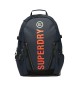 Superdry Mochila de lona azul-marinho