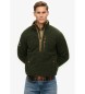 Superdry Polaire Half Zip Outdoor vert