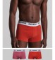 Superdry Pack de 2 boxers em algodão orgânico vermelho