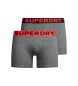 Superdry Pakke med 3 boxershorts i økologisk bomuld, grå
