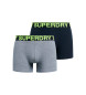 Superdry Pack de 2 Bóxers Clásicos gris, marino