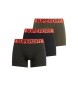 Superdry Paket 3 kratkih hlač Boxer Text black, green