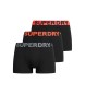 Superdry Paket 3 bokserjev Marca black