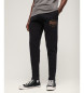 Superdry Klasične hlače z logotipom Vintage Heritage črne