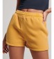 Superdry Pantalón corto de chándal Vintage Wash amarillo