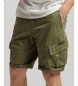 Superdry Pantaloncini cargo in cotone organico Green Core