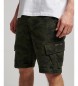 Superdry Cargo shorts van biologisch katoen Core groen