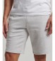 Superdry Pletene kratke hlače z izvezenim logotipom Vintage sive barve