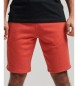 Superdry Pantaloncini in maglia con logo vintage ricamato arancione