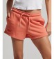 Superdry Stickade shorts med broderad orange Vintage-logotyp