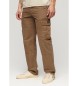 Superdry Brown loose cargo trousers