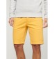 Superdry Officer gelbe Chino-Shorts