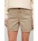Superdry Short chino classique taupe