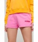 Superdry Pantalón corto Sportswear Racer rosa