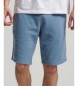 Superdry Stickade shorts med blå broderad Vintage-logotyp