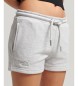 Superdry Stickade shorts med broderad Vintage-logotyp grå