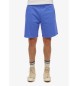Superdry Gebreide shorts met logo Essential blauw