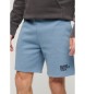 Superdry Luxe Sport baggy shorts blauw
