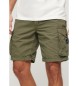Superdry Leichte Fallschirmshorts grÃ¼n