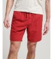 Superdry Pantalones cortos sobreteñidos Vintage rojo