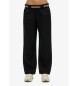 Superdry Pantalon en lin avec cordon noir