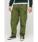 Superdry Grønne baggy bukser med faldskærm
