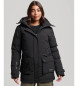 Superdry City quilted parka black