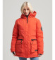 Superdry Parka acolchada City rojo