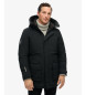 Superdry Parka acolchoada City preta